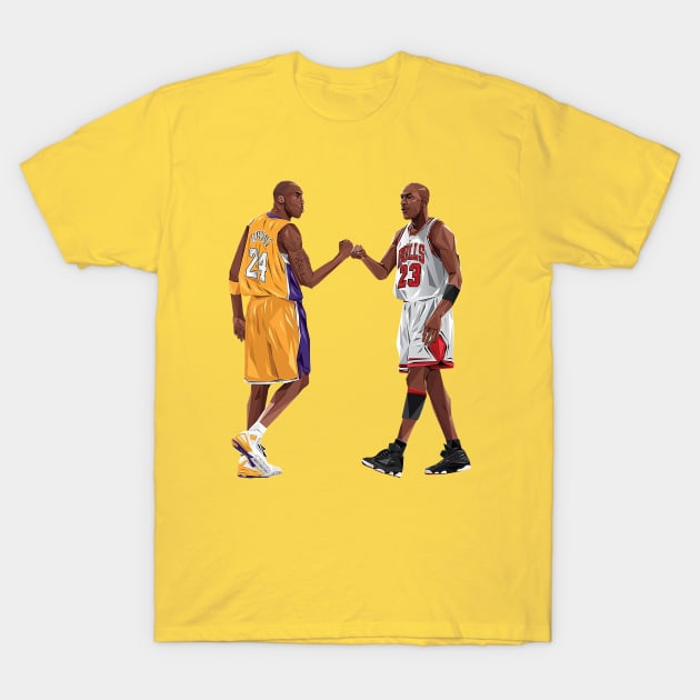 BASKETBALLART -  GOAT 24 GOAT 23 T-Shirt by JORDAN-ART23